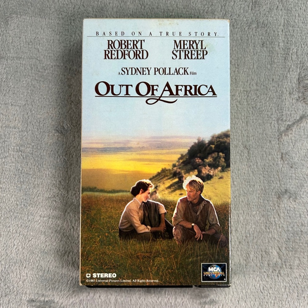 Out of Africa VHS Robert Redford Meryl Streep 1985 Movie MCA Universal 80350